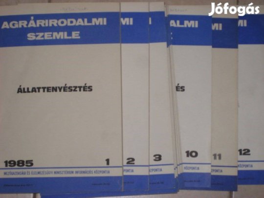 Agrárirodalmi szemle 1985 1.-12. (állat)