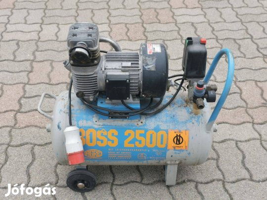 Agre 3 fázisú kompresszor 40 literes lég tartály nyomás szabályzó