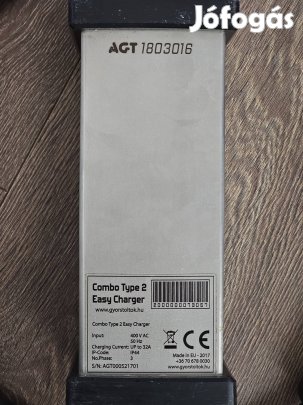 Agt EVSE hordozható EV töltő 22kW