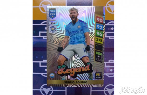 Agüero (Manchester City) Fifa 365 2025 Icon Legend kártya