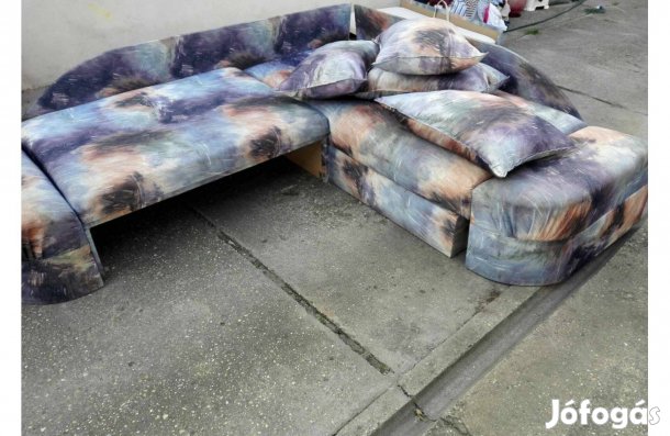 Ágy L alakú kihúzható Variálható ágyneműtartós sarok ülő eladó