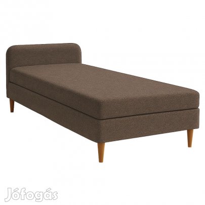 Ágy, 110x200, molitán, barna, BRUNY