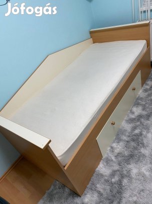 Ágy + ágyrács / kihúzható ágyneműtartóval méret: 90 X 200 cm