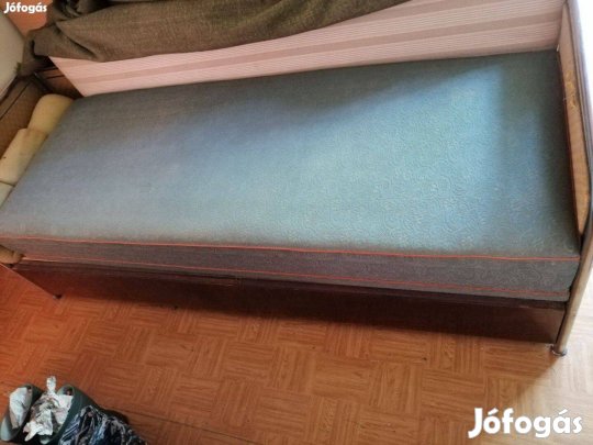 Ágy sezlon ülő - háttámla retro egyedi kanapé rész,hibátlan, fémrugós