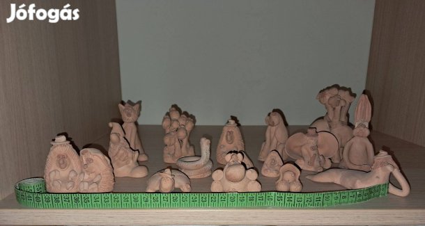 Agyag állatfigurák 5000,- ft az összes