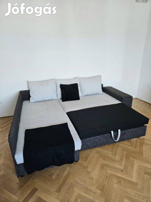 Ágyazható ágyneműtartós sarokkanapé