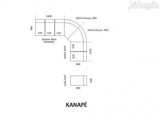Ágyazható kanapé jó állapotban eladó
