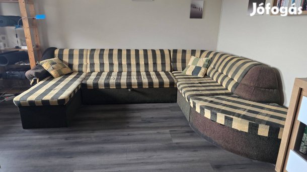 Ágyazható sarokgarnitúra, nyitható 320x240x165