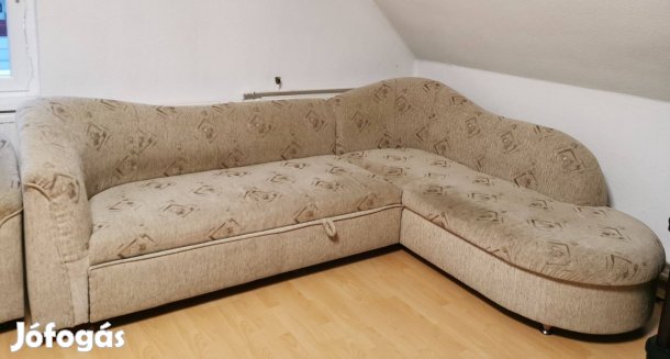 Ágyazható sarokkanapé + fotel