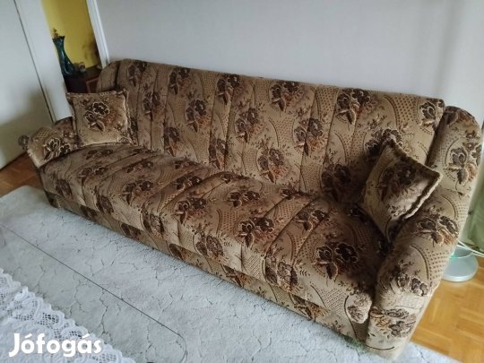 Ágyazható ülőgarnitúra, kanapé 2 fotellel