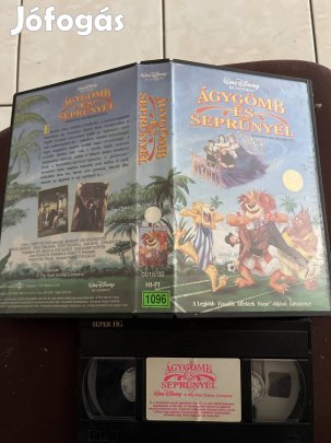 Ágygömb és seprűnyél kaland vhs 