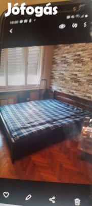 Ágykeret 2 matraccal.1dormeó ,1kókusz. 205x170cm.Fenyő.Lécrácsos,újsze