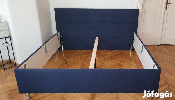 Ágykeret párnázott szövet borítással, franciaágy 180x200cm