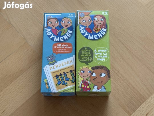 Agymenők 3-4 & 9-10 éveseknek társasjáték fejlesztő játék új bontatlan