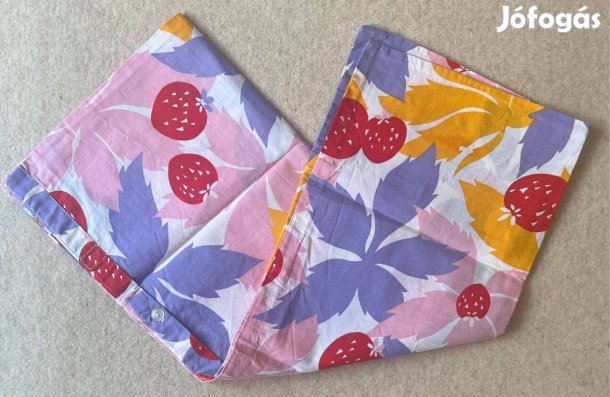 Ágynemű, félpárnahuzat epres, pamut