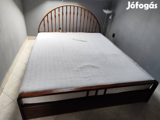 Ágyneműtarós fa franciaágy 170X210 cm