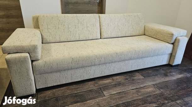 Ágyneműtartós, ágyazható, kinyitható, kihúzható, 4 személyes kanapé