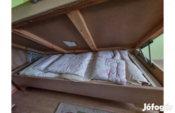 Ágyneműtartós, magasított epeda rugós kanapé (heverő) eladó