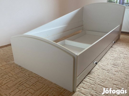Ágyneműtartós fehér ágy eladó