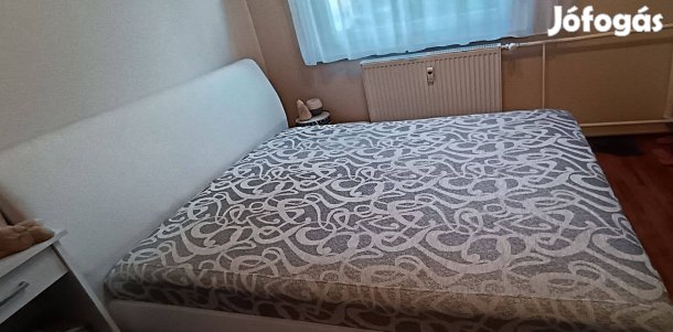 Ágyneműtartós franciaágy, 160x200 cm