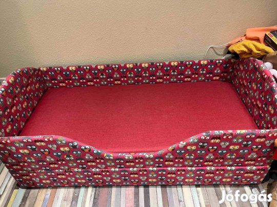 Ágyneműtartós gyerekágy 75x160