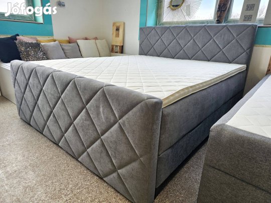 Ágyneműtartós lábvéges boxspringágy 180x200 cm