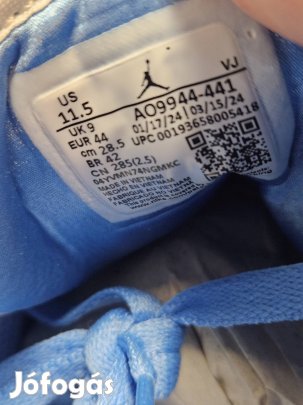 Air Jordan 1 Low " UNC " utcai cipő 44 extra akciós ár
