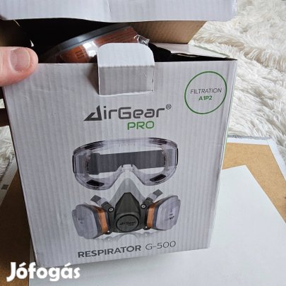 Airgearpro G-500 légzőkészülék A1P2 szűrővel új dobozos