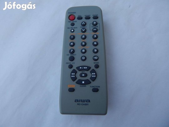 Aiwa RC-CAS01 Tipusú Mini HiFi Rendszer Távirányító Eredeti