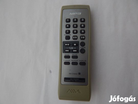 Aiwa RM-Z1S002 Sorozatú CD-s Kazettás Rádió Távirányító Eredeti