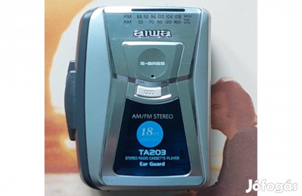 Aiwa TA203 Sztereó AM/FM Rádió Walkman Kazettás MAGNÓ Aiwa Walman