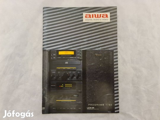 Aiwa katalógus benne xk-s9000 kazettás magnó deck