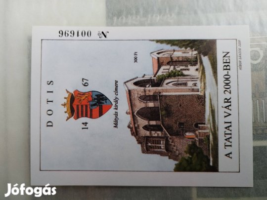 Ajándék a 2002-es Bélyeg.K vásárlóinak "Dotis" Tatai vár 2000-b