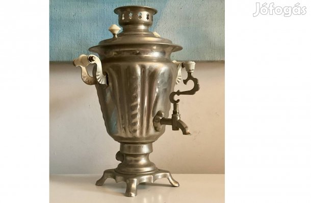 Ajándék ötlet! 12 személyes teavíz melegítő. 2,5 literes szamovár