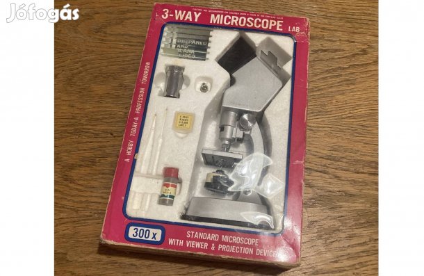 Ajándék ötlet! 300 x nagyítású mikroszkóp szet