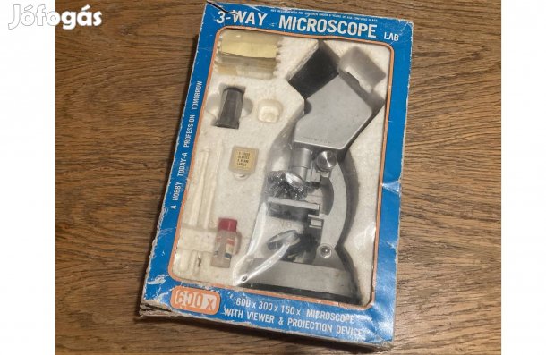 Ajándék ötlet! 600 x nagyítású mikroszkóp szet Japánból