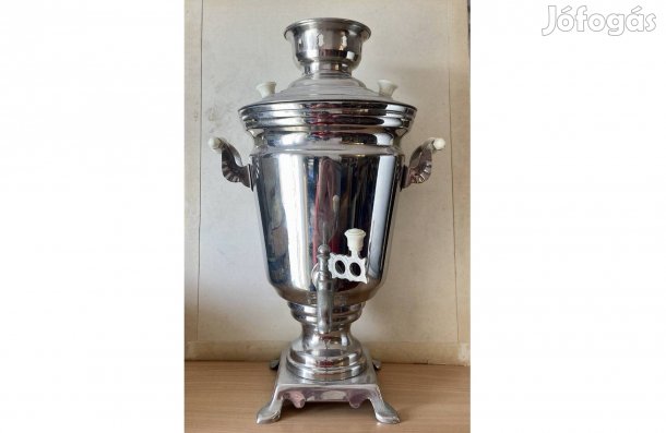 Ajándék ötlet! Gyönyörű, 12 személyes nagyszamovár. 42 cm