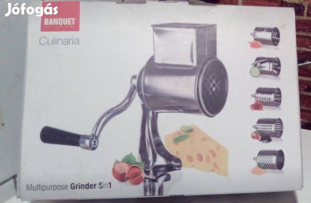 Ajándékozható állapotú !! 5 részes rozsdamentes daráló