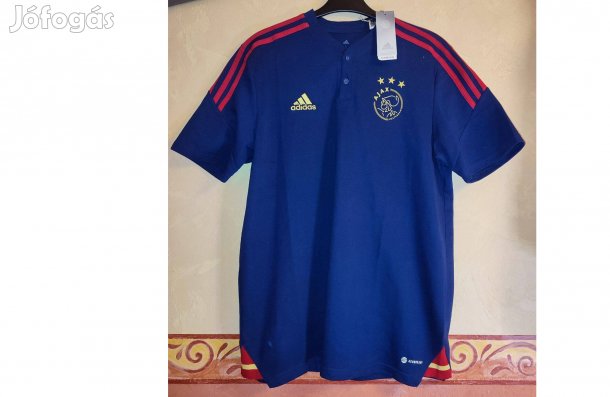 Ajax Amsterdam eredeti kék adidas póló (M, L, XL, 2XL)