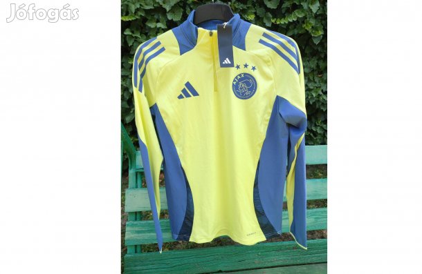 Ajax Amsterdam eredeti világoszöld adidas cipzáras nyakú felső (M)
