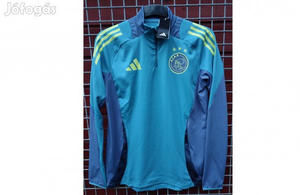 Ajax Amsterdam eredeti zöldeskék adidas cipzáras nyakú felső