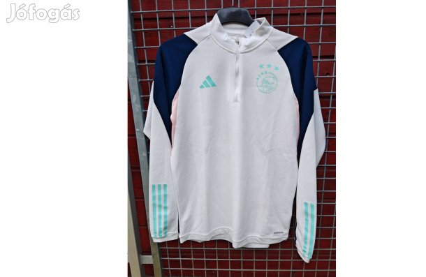 Ajax Amsterdam fehér eredeti adidas cipzáras nyakú felső (M)