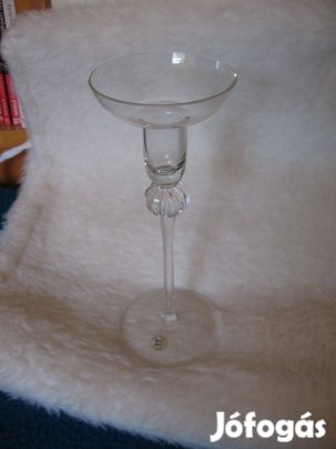 Ajka üveg gyertyatartó