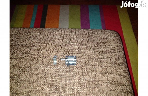 Ajtó retesz, zár ezüst színű új