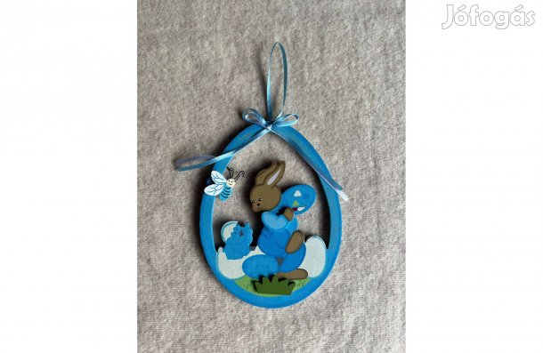 Ajtódísz - fából, húsvéti dekoráció