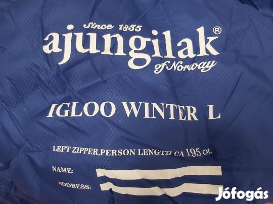 Ajungilak Igloo Winter L 195 cm (+15, -12, -20 extreme) hálózsák eladó
