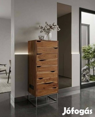 Akácfa tároló komód szálcsszolt lábbal