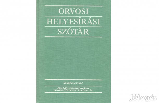 Akadémia kiadó, Orvosi Helyesírási szótár, újszerű