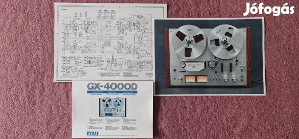 Akai Gx-4000D magnó Manual+magyar nyelvű melléklet+kapcsolási rajz