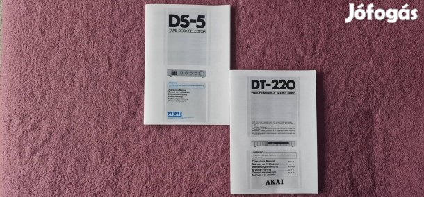 Akai használati útmutatók (Manual) - Akai DT-220 Timer+DS-5 Selector